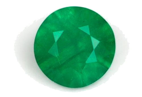 0.18 carat GREEN Round Smaragdas (1)