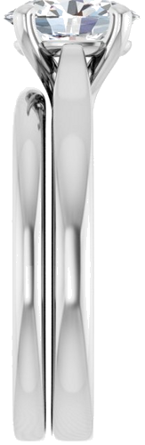 Sužadėtuvių Žiedas 14k white gold Oval 8mm x 6mm (9)