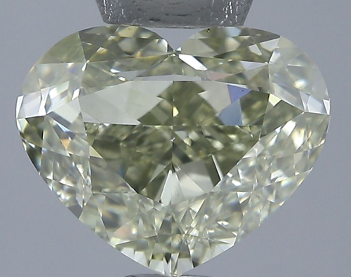 2.0 carat Fancy Yellow-SI1 Natūralus Heart Deimantas (1)