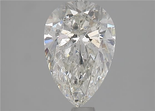 1.5 carat G-SI2 Natūralus Pear Deimantas (1)