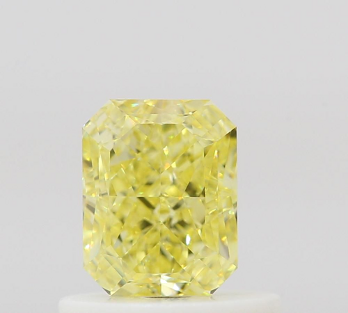 0.61 carat Fancy Intense Yellow-VS1 Natūralus Radiant Deimantas (1)