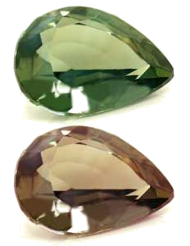 0.34 carat GREEN Pear Alexandrite (1)