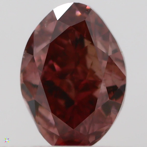 0.3 carat Fancy Deep Orangey Pink-VS2 Natūralus Oval Deimantas (1)