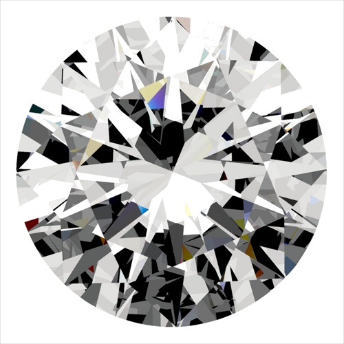 0.5 carat G-VS2 Very Good cut Natūralus Round Deimantas (1)
