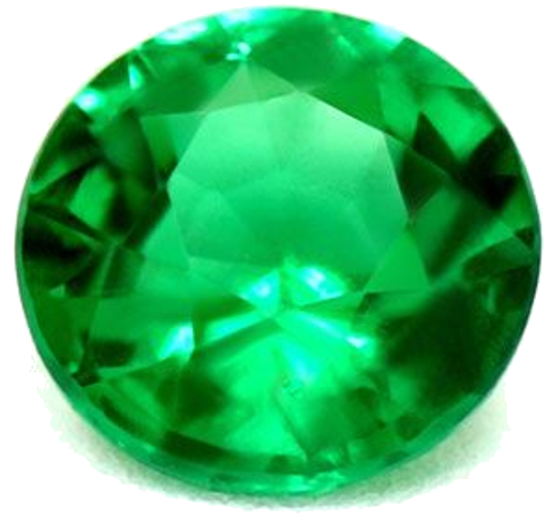 0.38 carat GREEN Round Smaragdas (1)