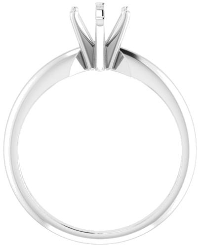 14K White 10.5x5.5 mm Marquise Six-Prong Solitaire Engagement Ring Mounting (2)
