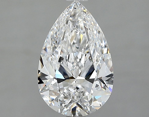2.01 carat D-SI2 Natūralus Pear Deimantas (1)