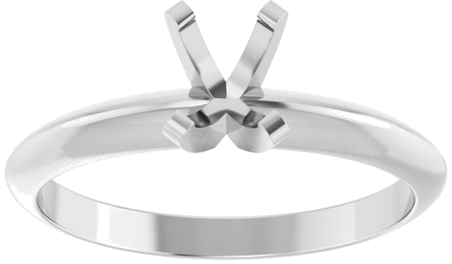 Sužadėtuvių Žiedas „Solitaire“ 585 Baltojo Aukso Oval 6mm x 4mm (3)