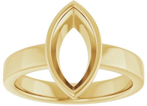 Sužadėtuvių Žiedas „Bezel-Set Solitaire“ 18k yellow gold Marquise 12mm x 6mm (3)