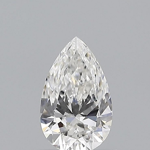 0.58 carat F-VVS1 Natūralus Pear Deimantas (1)