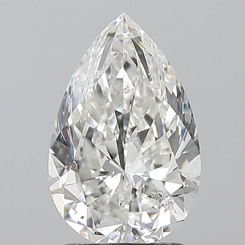 2.01 carat G-SI2 Natūralus Pear Deimantas (1)