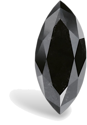 0.65 carat Fancy Black-VVS2 Natūralus Marquise Deimantas (1)