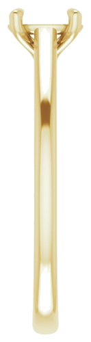 Sužadėtuvių Žiedas „Solitaire“ 585 Geltonojo Aukso Oval 6mm x 4mm (4)