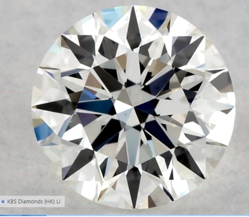 0.55 carat H-VVS2 Excellent cut Natūralus Round Deimantas (1)