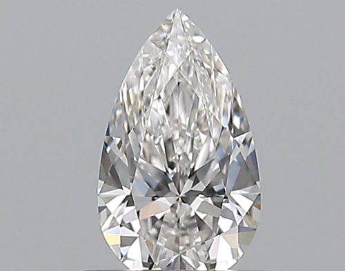 0.51 carat F-VVS2 Natūralus Pear Deimantas (1)