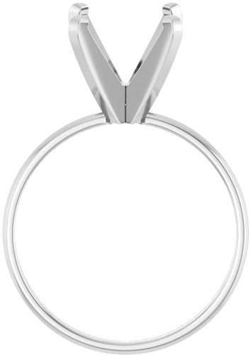 Sužadėtuvių Žiedas „Solitaire“ 14k white gold Round 10mm (2)