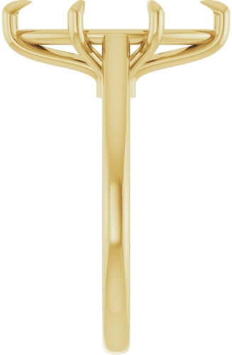 Sužadėtuvių Žiedas „Claw-Pong“ 18k yellow gold Marquise 15mm x 7mm (4)