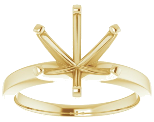 Sužadėtuvių Žiedas „Solitaire“ 14k yellow gold Round 10mm (3)