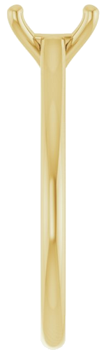 Sužadėtuvių Žiedas „Accented“ 18k yellow gold Oval 8mm x 6mm (4)