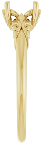 Sužadėtuvių Žiedas „Solitaire“ 14k yellow gold Oval 7mm x 5mm (4)