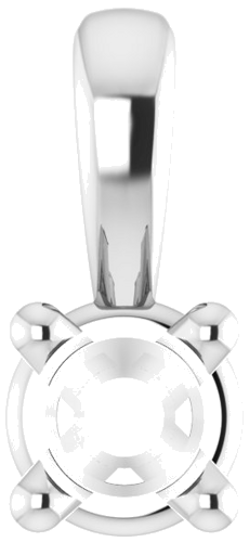 Pakabukas „Solitaire“ 585 Baltojo Aukso Round 2.5mm (1)