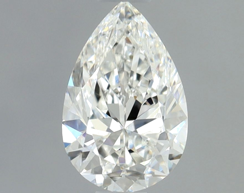 0.51 carat F-VVS2 Natūralus Pear Deimantas (1)