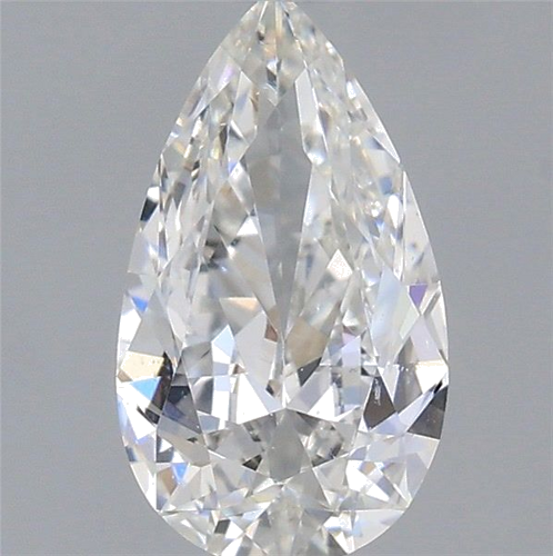 0.5 carat F-SI1 Natūralus Pear Deimantas (1)