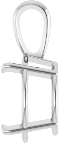 Sterling Silver 14 mm Round 4-Prong Pendant Mounting (3)