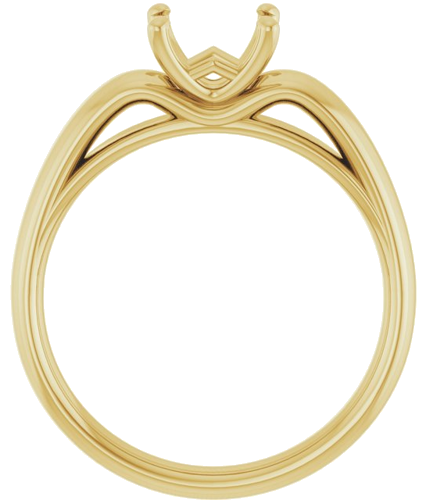 Sužadėtuvių Žiedas 14k yellow gold Oval 8mm x 6mm (2)