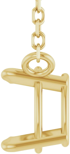 Pakabukas „Solitaire“ 14k yellow gold Oval 6mm x 4mm (3)