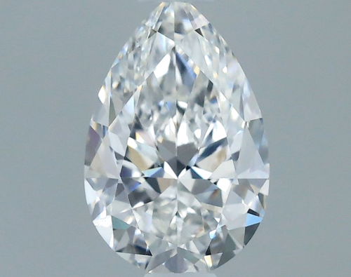 0.5 carat D-VS1 Natūralus Pear Deimantas (1)