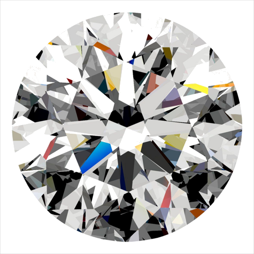 0.36 carat D-VS1 Excellent cut Natūralus Round Deimantas (1)