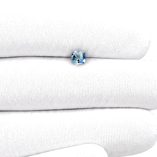 0.49 carat BLUE Cushion Aquamarine (1)