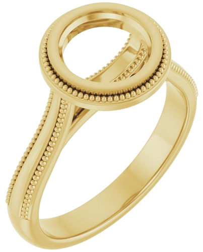 Sužadėtuvių Žiedas „Solitaire“ 585 Geltonojo Aukso Round 7.4mm (1)