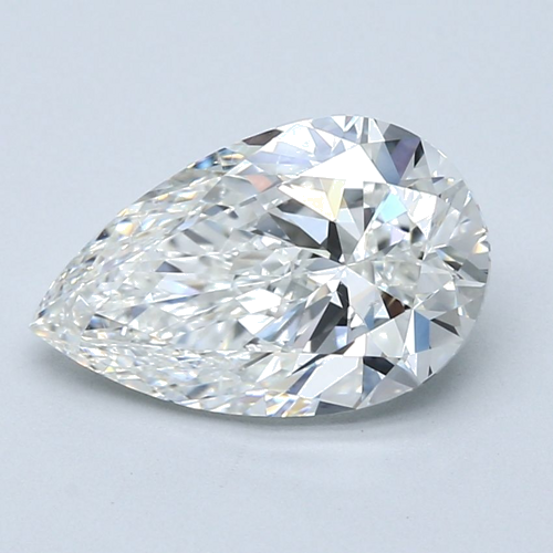 3.02 carat G-SI1 Natūralus Pear Deimantas (1)