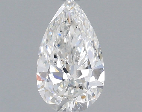 0.51 carat F-VVS2 Natūralus Pear Deimantas (1)