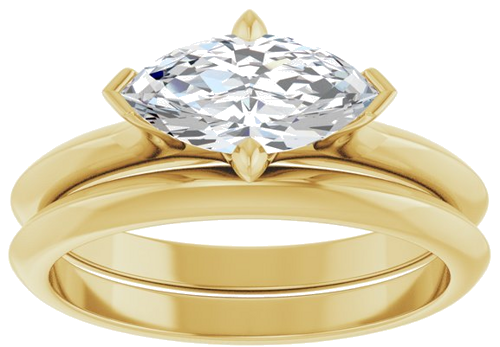 Sužadėtuvių Žiedas „Claw-Prong Solitaire“ 14k yellow gold Marquise 10mm x 5mm (8)