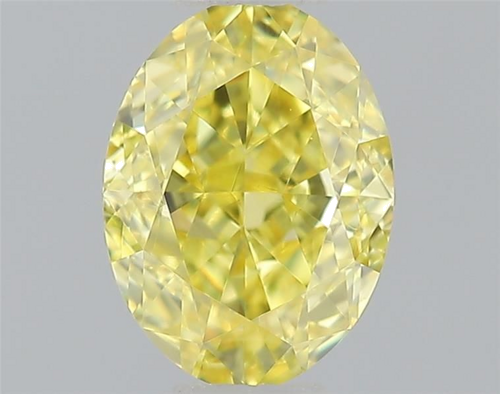 0.41 carat Fancy Intense Yellow-VVS1 Natūralus Oval Deimantas (1)