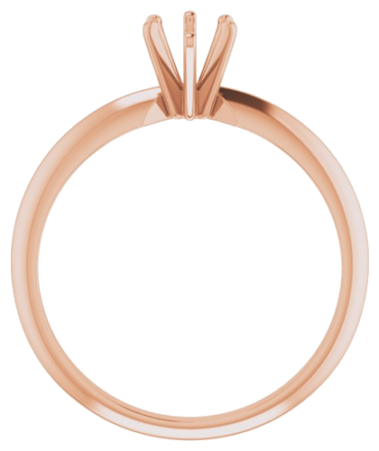 Sužadėtuvių Žiedas „Lightweight Solitaire“ 14k rose gold Pear 7mm x 4.5mm (2)