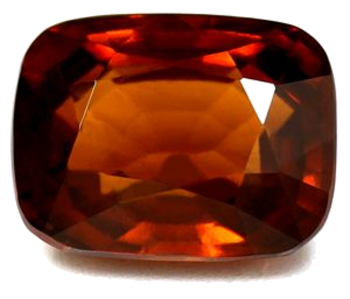 8.06 carat ORANGE Cushion Garnet (1)