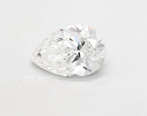 3.82 carat G-SI2 Natūralus Pear Deimantas (1)