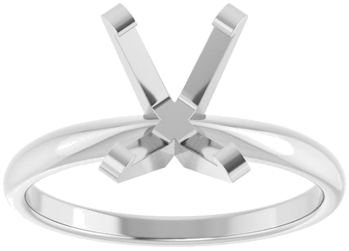 Sužadėtuvių Žiedas „Solitaire“ 585 Baltojo Aukso Emerald 8.5mm x 6.5mm (3)