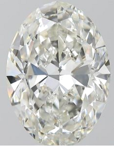 5.01 carat I-SI1 Natūralus Oval Deimantas (1)