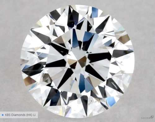 0.5 carat F-SI1 Excellent cut Natūralus Round Deimantas (1)