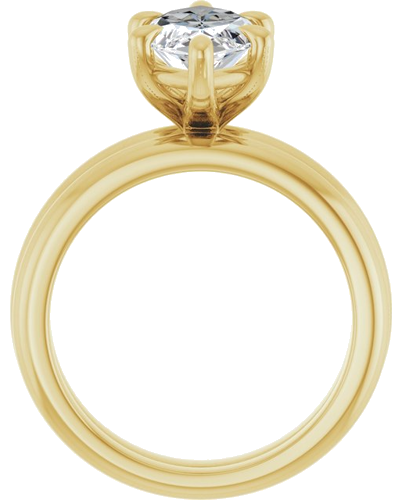 Sužadėtuvių Žiedas „Claw-Prong“ 14k yellow gold Marquise 15mm x 7mm (7)