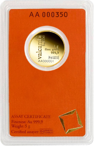 5 g Investment Gold Round Bar Valcambi (4)