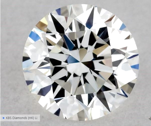 0.56 carat H-VVS2 Excellent cut Natūralus Round Deimantas (1)