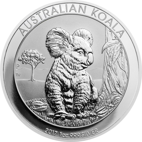 2017 Koala Australija 1 oz sidabrinė moneta (1)