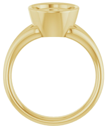 Sužadėtuvių Žiedas „Bezel-Set Solitaire“ 18k yellow gold Oval 11mm x 9mm (2)
