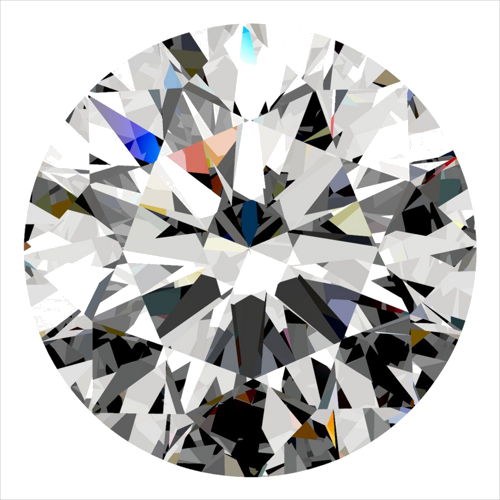 0.52 carat G-VVS2 Excellent cut Natūralus Round Deimantas (1)